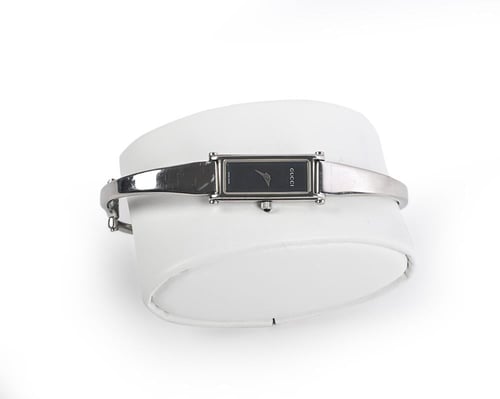 GUCCI 1500L Black and Silver Vintage Watch - Early...