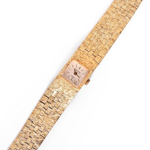Plain Gold Square Watch