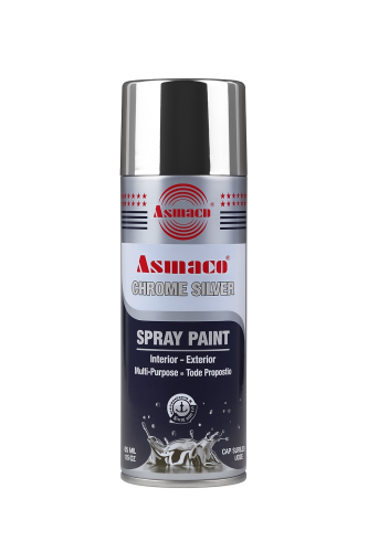 بخاخ رش كروم فضي – Asmaco Chrome Silver Spray Pain...