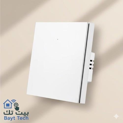 Smart single light key WiFi plastic in two colors black and white