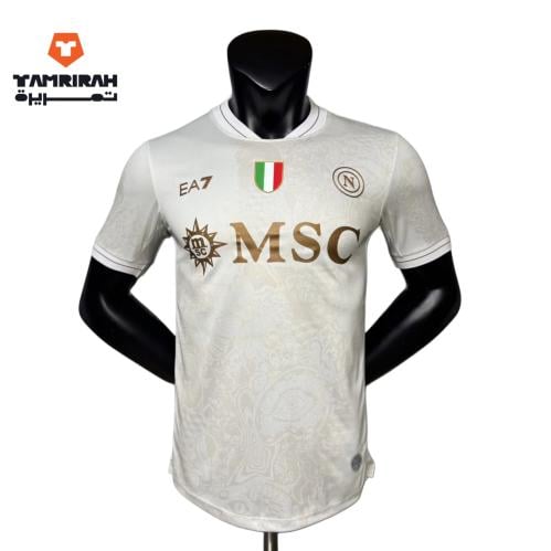 تيشيرت نابولي الإحتياطي الأبيض 2026 - نسخة اللاعبي...