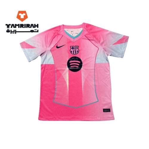 تيشيرت برشلونة وردي 2024