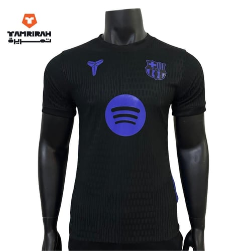 تيشيرت برشلونة أسود نسخة لاعبين نسخة خاصة