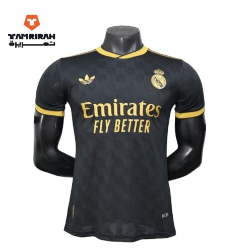 قميص ريال مدريد الأسود والذهبي 2014 نسخة لاعبين