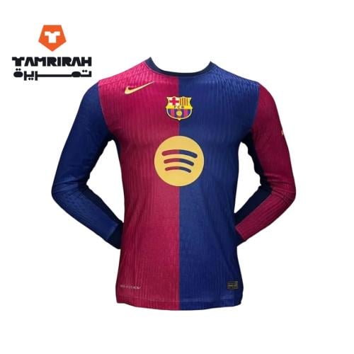تيشيرت برشلونة الأساسي 2024 بأكمام طويلة