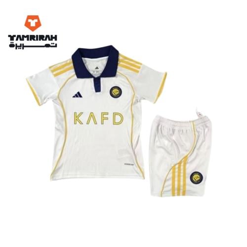 طقم نادي النصر الأساسي 2026 للأطفال - تيشرت وشورت