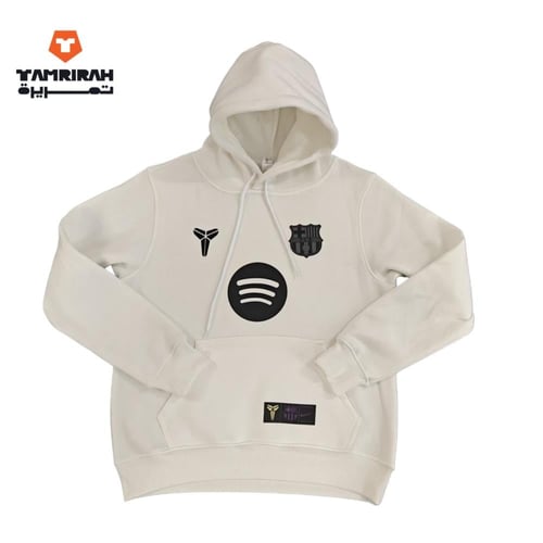 هودي برشلونة كريمي بتصميم عصري 2026