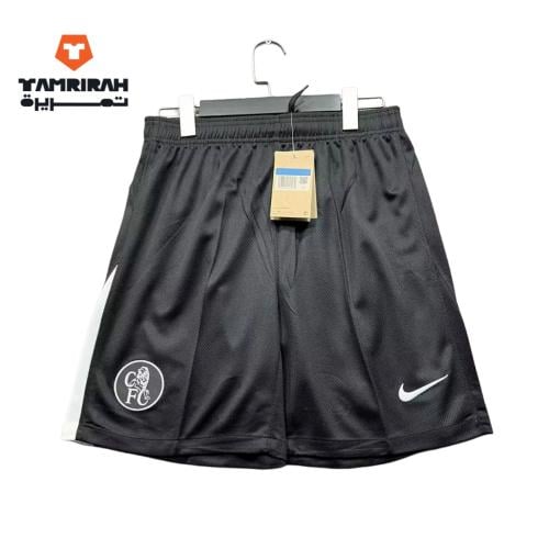 شورت رياضي أسود نادي تشيلسي