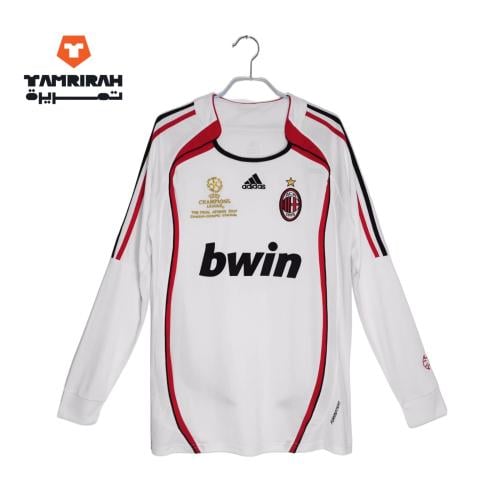 قميص ميلان أبيض بأكمام طويلة نهائي أبطال أوروبا 20...