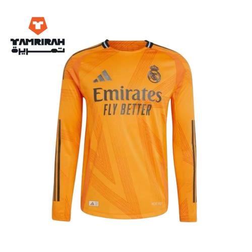تيشيرت ريال مدريد الاحتياطي برتقالي بأكمام طويلة ل...