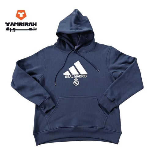 هودي ريال مدريد أسود رسمي للرجال