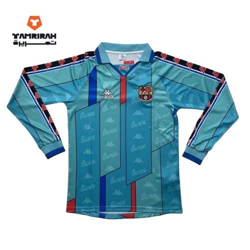 قميص برشلونة الإحتياطي 1996 ريترو - كم طويل