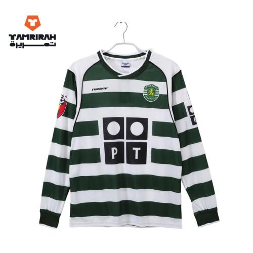 قميص سبورتنج لشبونة 2003 الكلاسيكي الأصلي بأكمام ط...