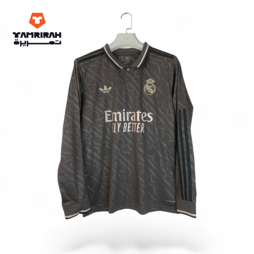 تيشيرت ريال مدريد الاحتياطي الرمادي 2025 كم طويل