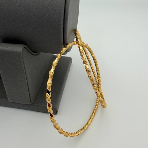 بناجر مبرومة ذهب عيار 21 - صب