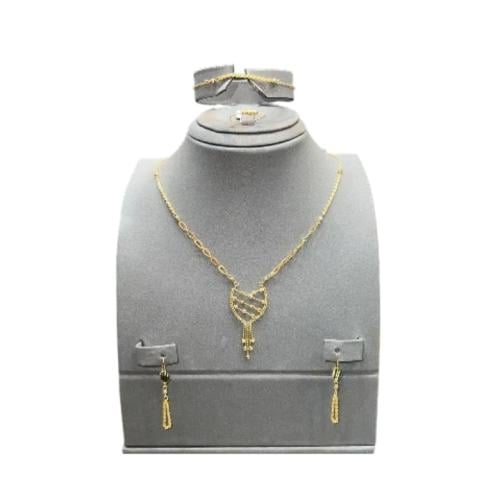 طقم ذهب عيار 21