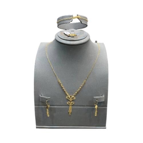 طقم ذهب عيار 21