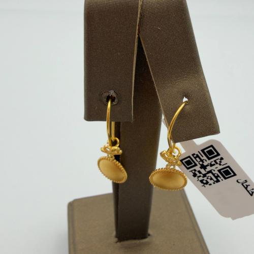 حلق ذهب عيار 21
