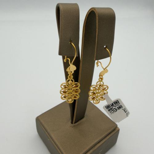حلق ذهب عيار 21