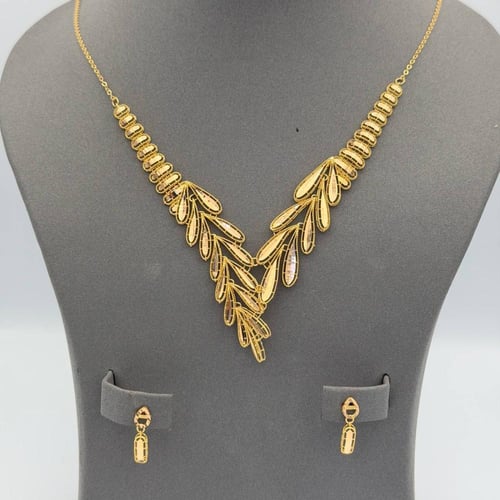 طقم ذهب عيار 21