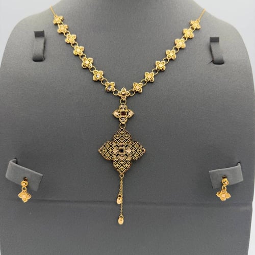 طقم ذهب عيار 21