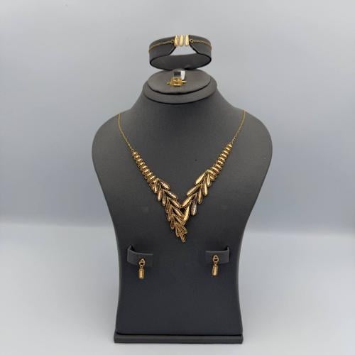 طقم ذهب عيار 21