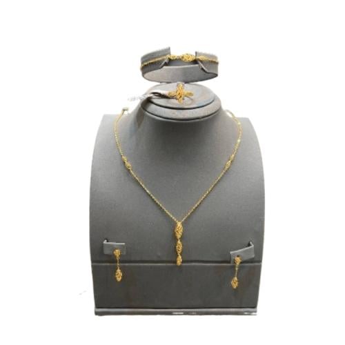 طقم ذهب عيار 21
