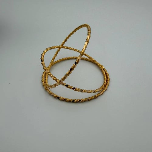 بناجر مبرومة ذهب عيار 21 - صب