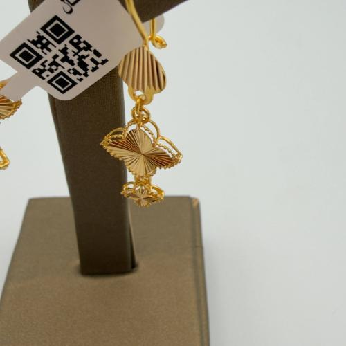 حلق ذهب عيار 21