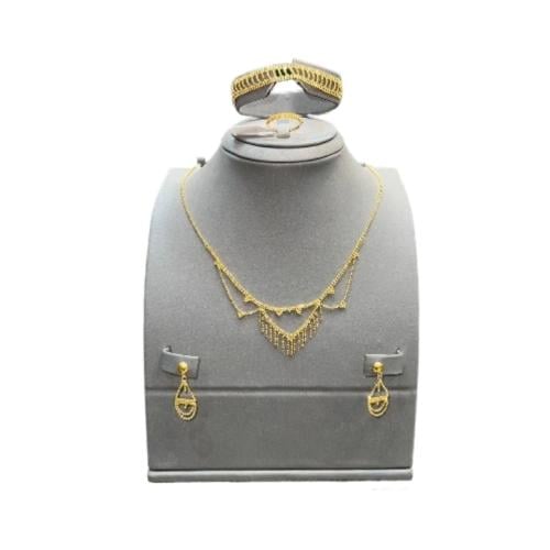 طقم ذهب عيار 21