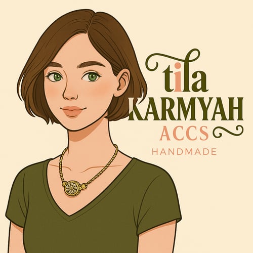 سلسال مبروم ذهبي بواسطة دائرية