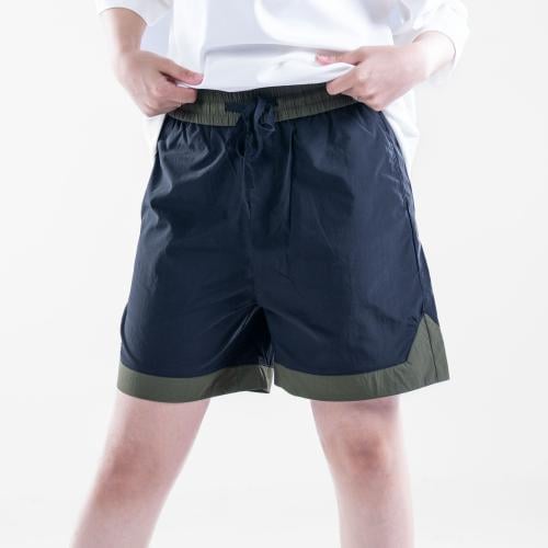 شورت ساده مصمم بلونين مختلفين - اسود