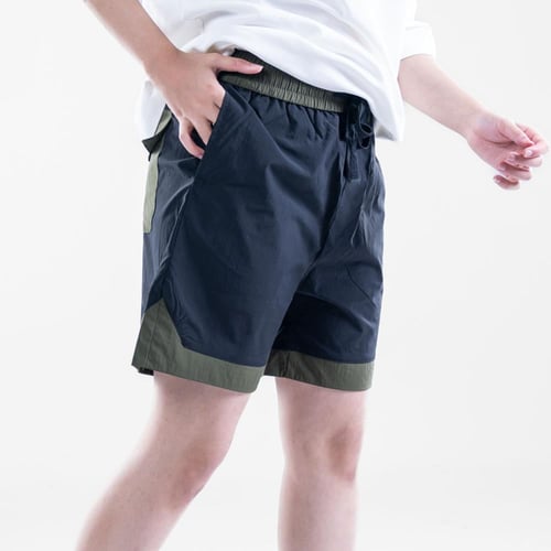 شورت ساده مصمم بلونين مختلفين - اسود