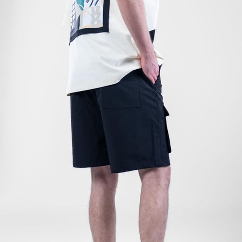 شورت كارجو خامة باراشوت من ماركة سواج - اسود