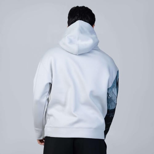 هودي سادة اوفر سايز انمي تطريز الكريم الايمن انمي...