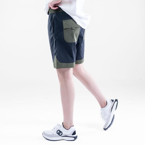 شورت ساده مصمم بلونين مختلفين - اسود