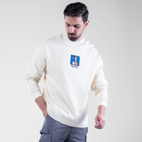 تيشيرت كم طويل بطبعه وتطريز بارز امامى وخلفى- سكري