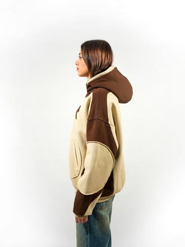 هودي بلونين مع طبعه اماميه - بيج