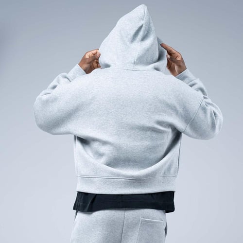 طقم رياضي أوفرسايز جاكيت بسحاب كامل وقبعة مع بنطلو...