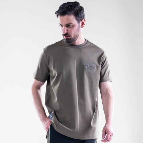 تيشيرت قطن تصميم راقى وتطريز امامى وخلف - زيتي