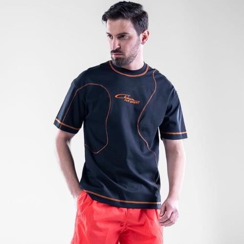 تيشيرت اوفرسايز خامه طبيه كاجوال بتصميم عصري - اسو...