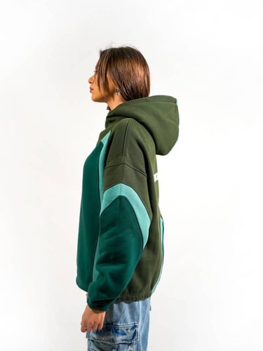 هودي شتوي ثقيل بألوان مميزة - تركواز