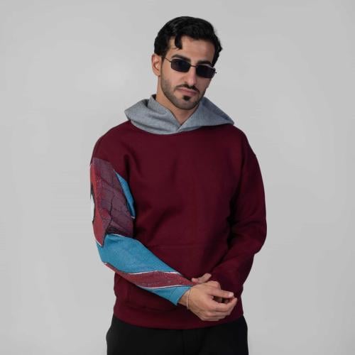 هودي انمي تطريز كم كامل الكم الأيمن سبايدر مان بكا...