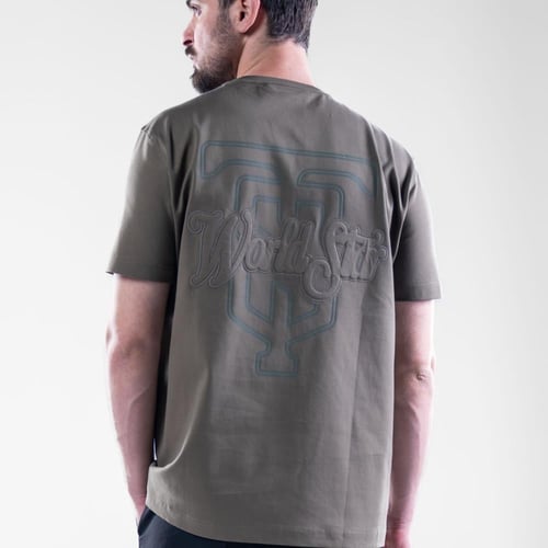 تيشيرت قطن تصميم راقى وتطريز امامى وخلف - زيتي