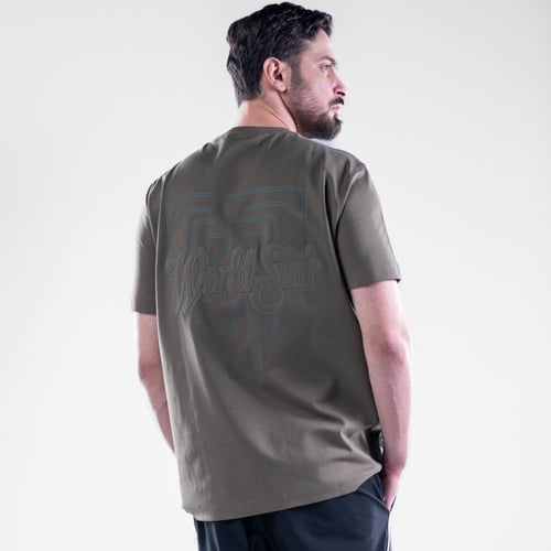 تيشيرت قطن تصميم راقى وتطريز امامى وخلف - زيتي