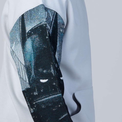 هودي سادة اوفر سايز انمي تطريز الكريم الايمن انمي...