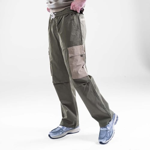 بنطلون باراشوت كارجو متعدد الألوان - زيتي