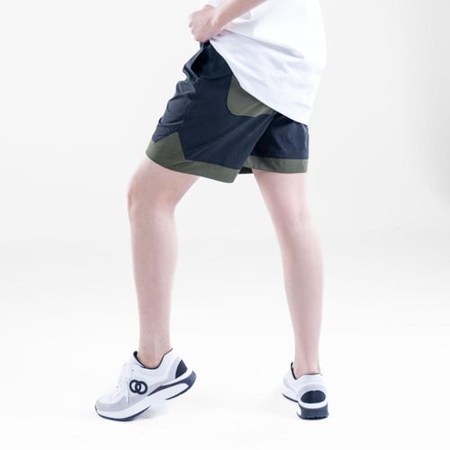 شورت ساده مصمم بلونين مختلفين - اسود