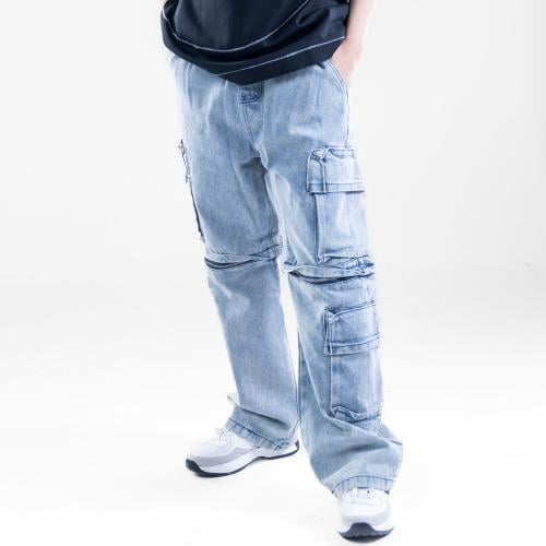 بنطلون جينز سماوي كارجوا بسحاب يتحول الى شورت - أز...