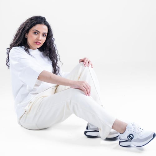 ترنج قطن سادة عملى و مريح بحزام مطاطي - سكري